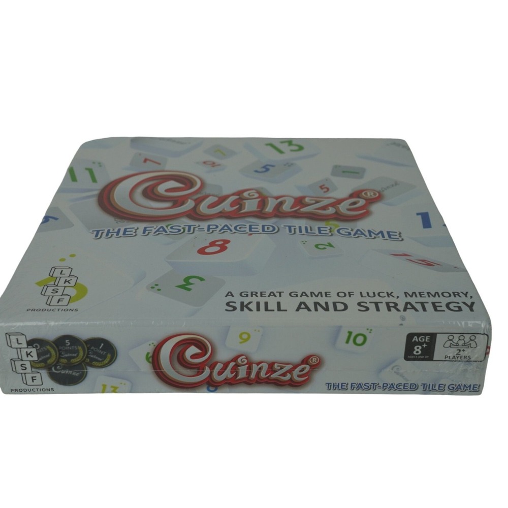 LKSF Productions Cuinze The Fast Paced Tile Game New Sealed Strategy Board Game